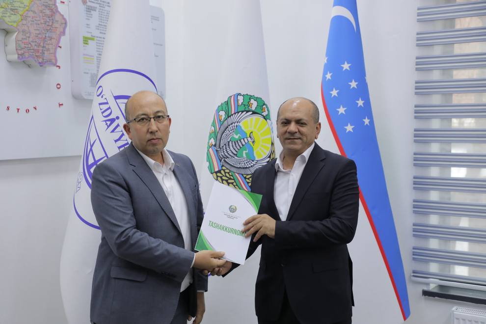The head of the “Uzdavyerloyiha” State Scientific and Design Institute was honoured